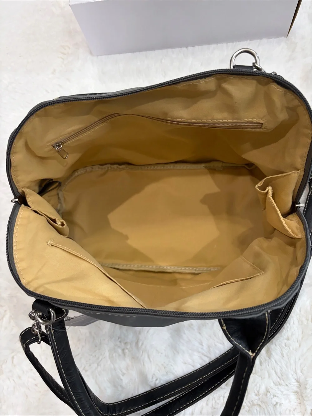 Stone & Co. Gray and Black Women’s Shoulder Satchel - Picture 10 of 17